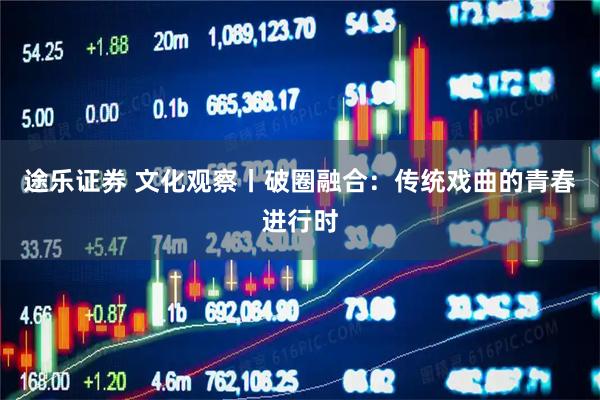 途乐证券 文化观察丨破圈融合:传统戏曲的青春进行时