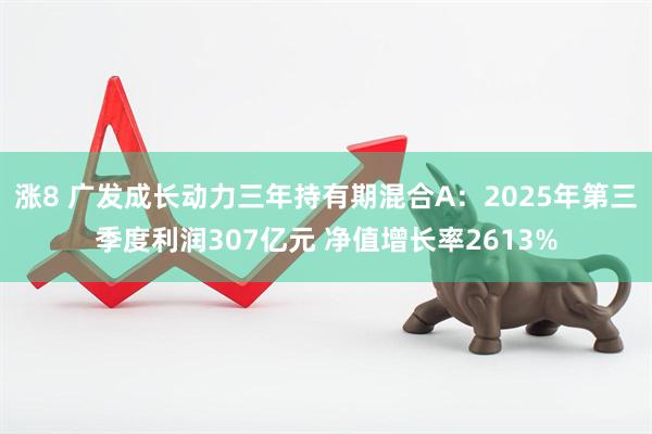 涨8 广发成长动力三年持有期混合A:2025年第三季度利润307亿元 净值增长率2613%
